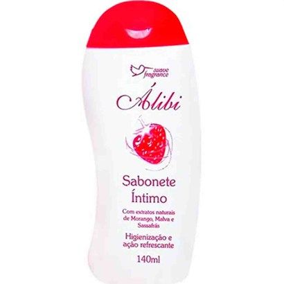 Sabonete Álibi De Morango 140ml Suave Fragrance