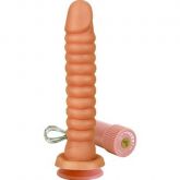 Prótese Vibrador Controle Externo 23 X 4cm Hot Flowers